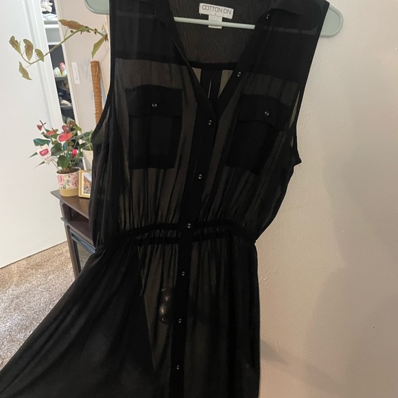 Chiffon black see through dress - Picture 2 of 2